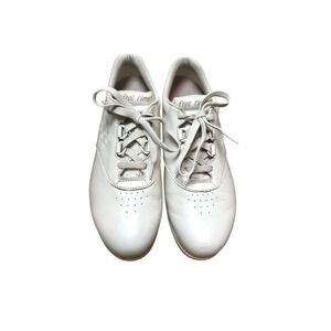SAS Free Time Women's Beige Leather Comfort Walking Shoes Size 11N